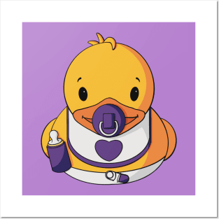 Baby Rubber Duck - Purple Posters and Art